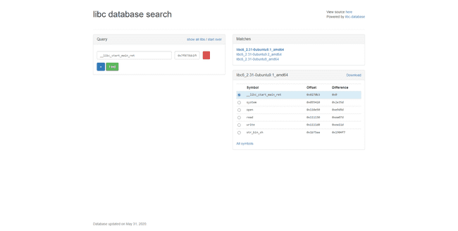 libc database lookup