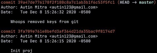 git log